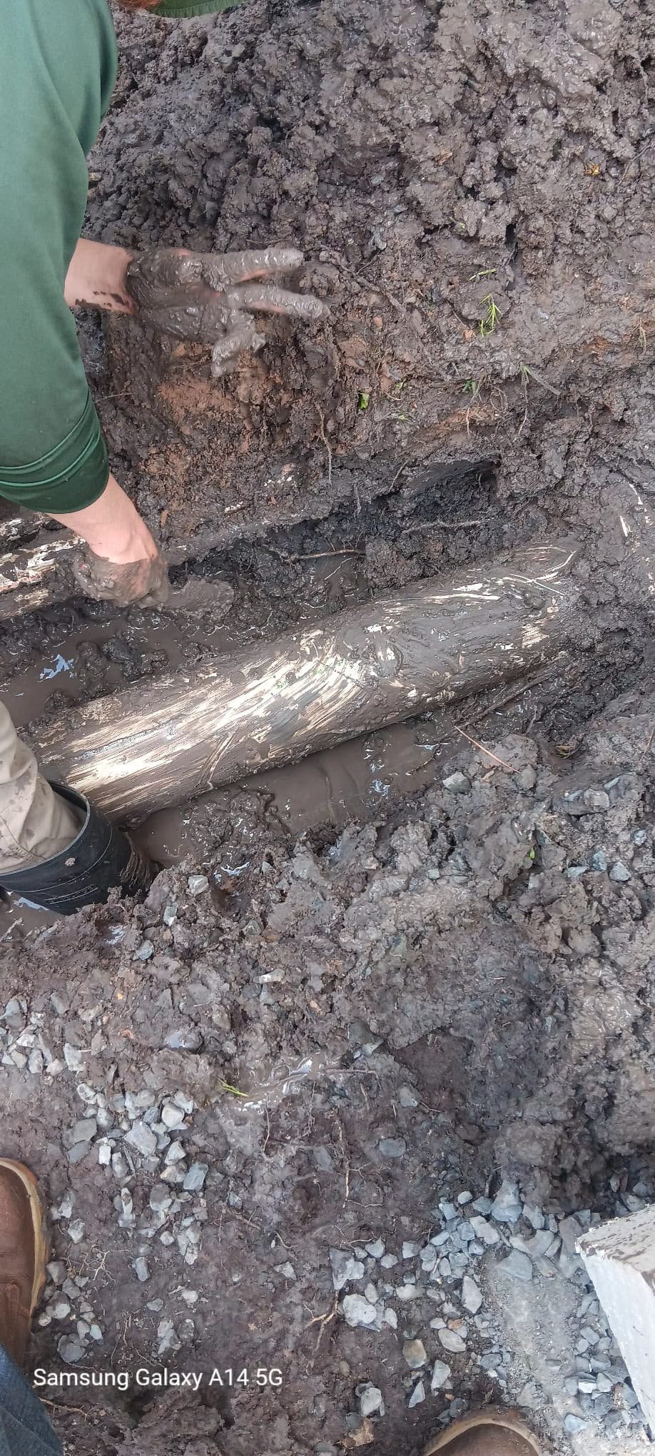 Residential drainage system installed in the Houston area